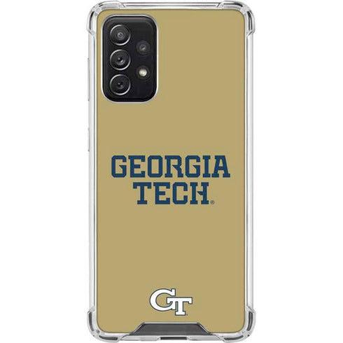 Georgia Institute of Technology LogoType Gold Galaxy A72 5G Clear Case